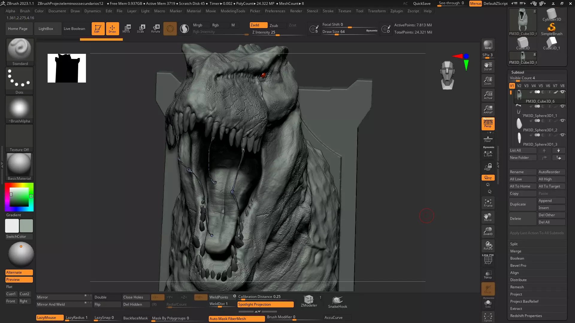 TREX Dinosaur 3D print model