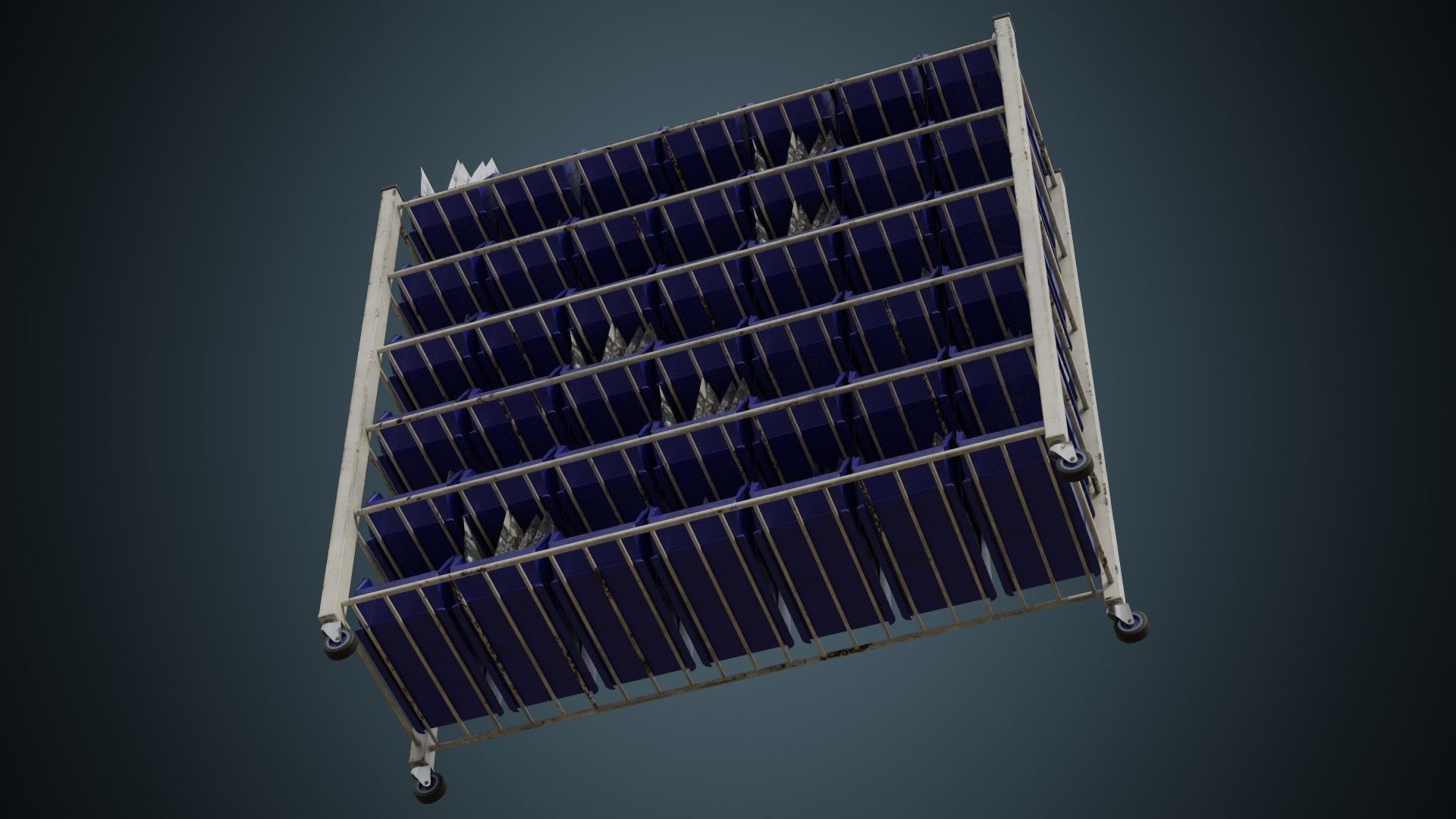 Medical Shelf 2B Low-poly 3D model_2