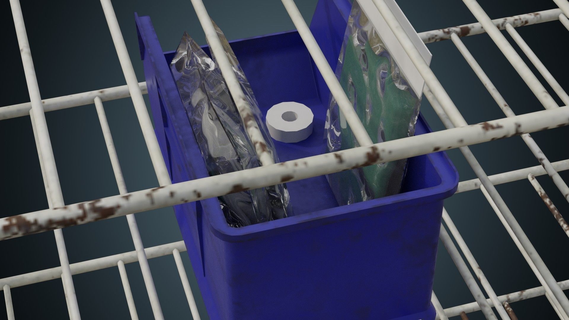 Medical Shelf 2B Low-poly 3D model_9