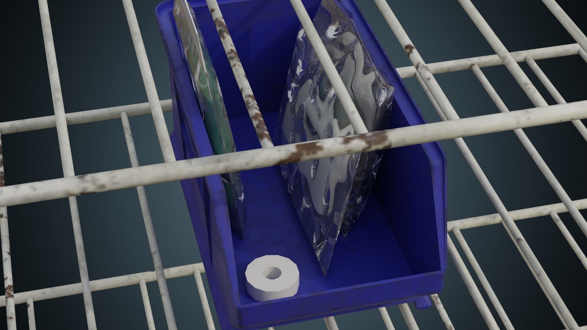 Medical Shelf 2B Low-poly 3D model_8