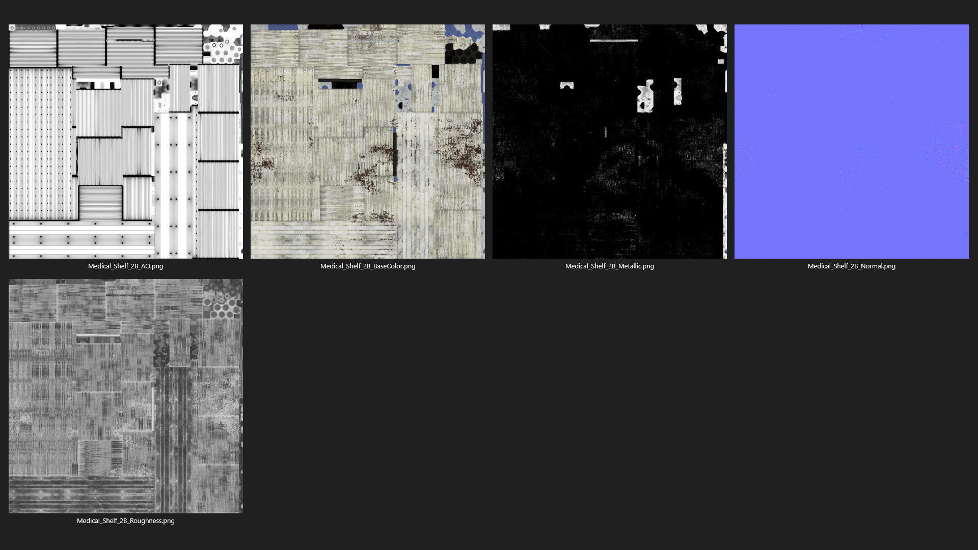 Medical Shelf 2B Low-poly 3D model_14