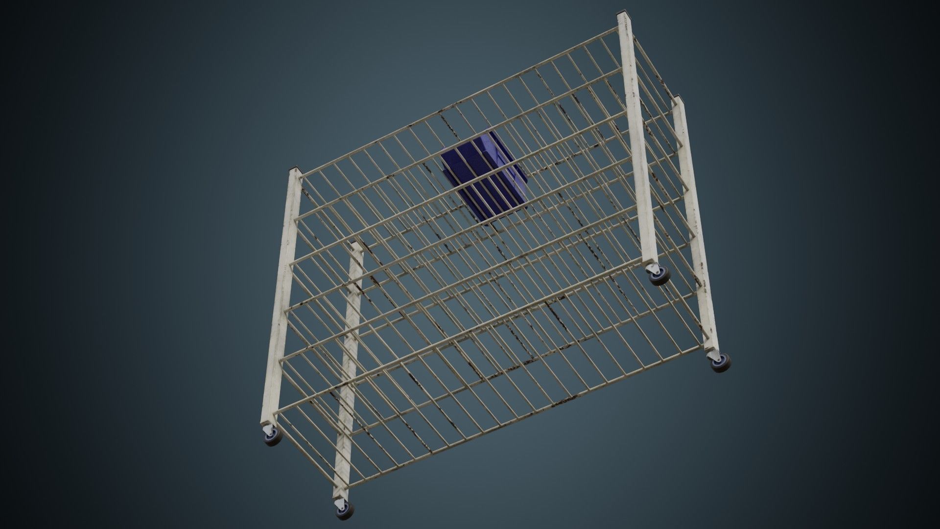 Medical Shelf 2B Low-poly 3D model_7