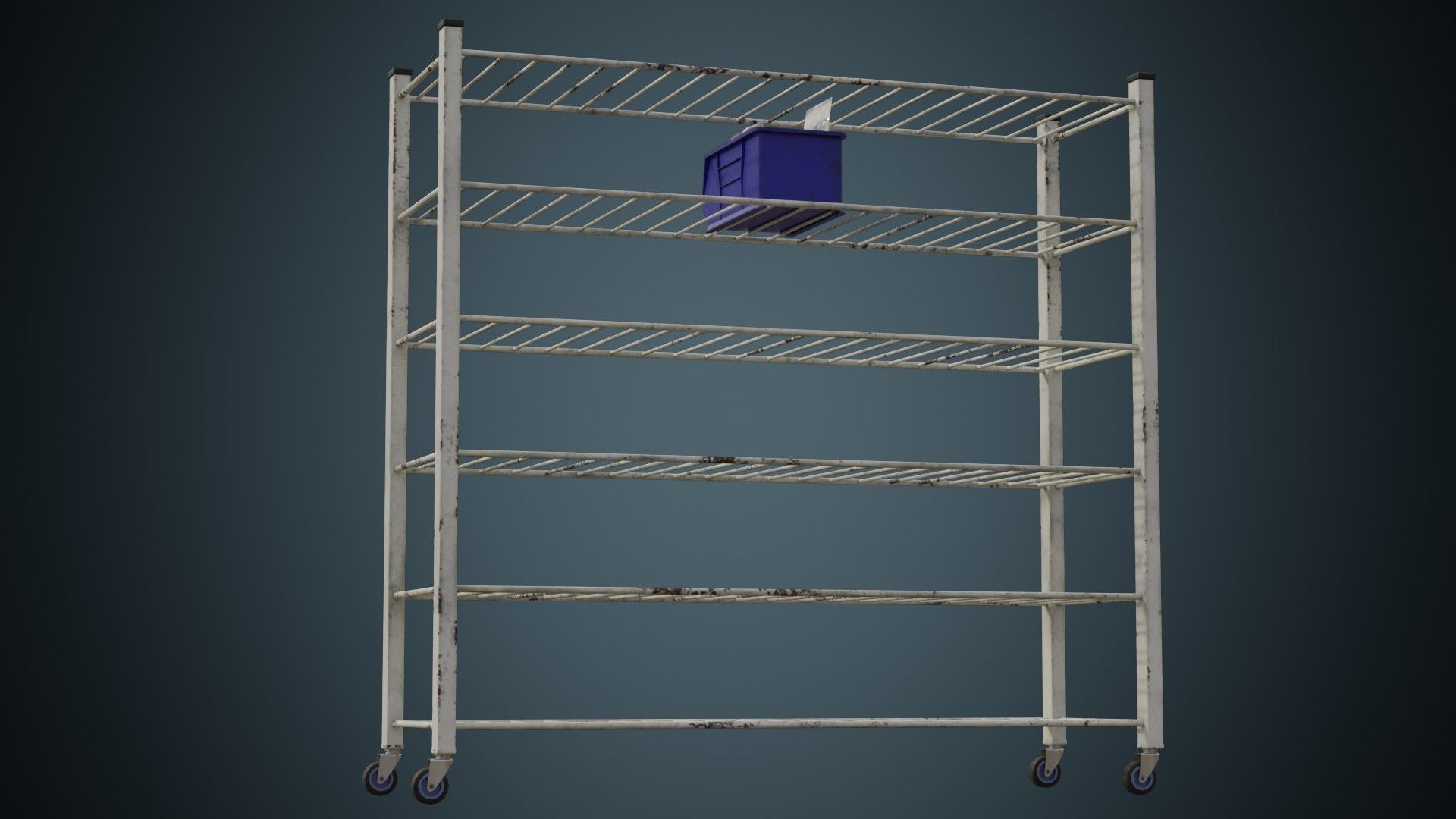 Medical Shelf 2B Low-poly 3D model_6