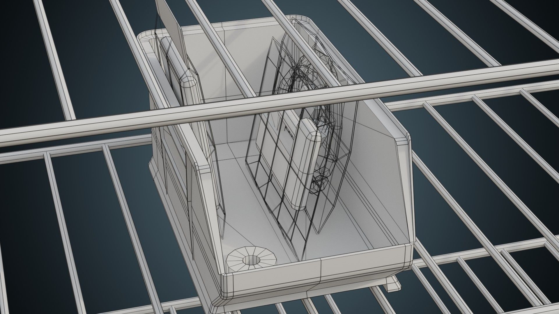 Medical Shelf 2B Low-poly 3D model_11