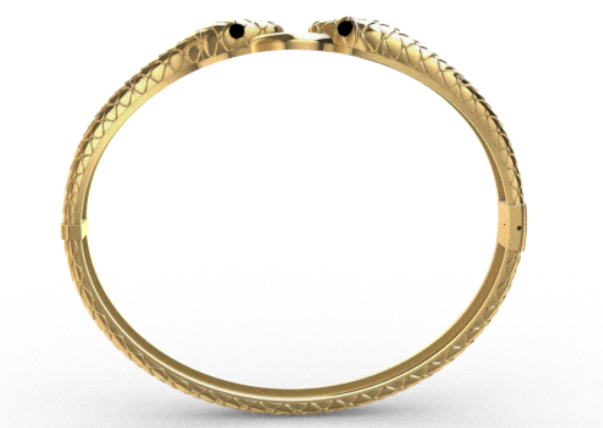 SNAKE BANGLE 3D print model_2