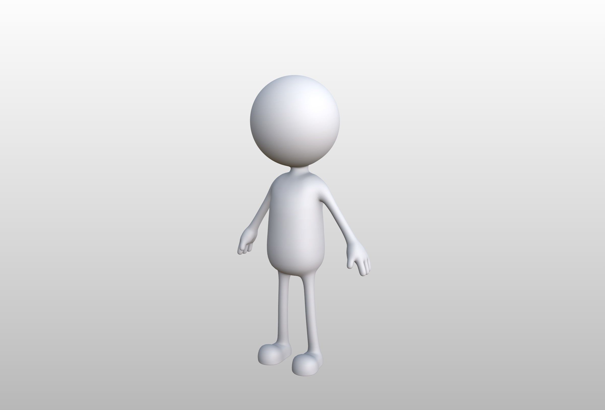 Stickman 3D model_12