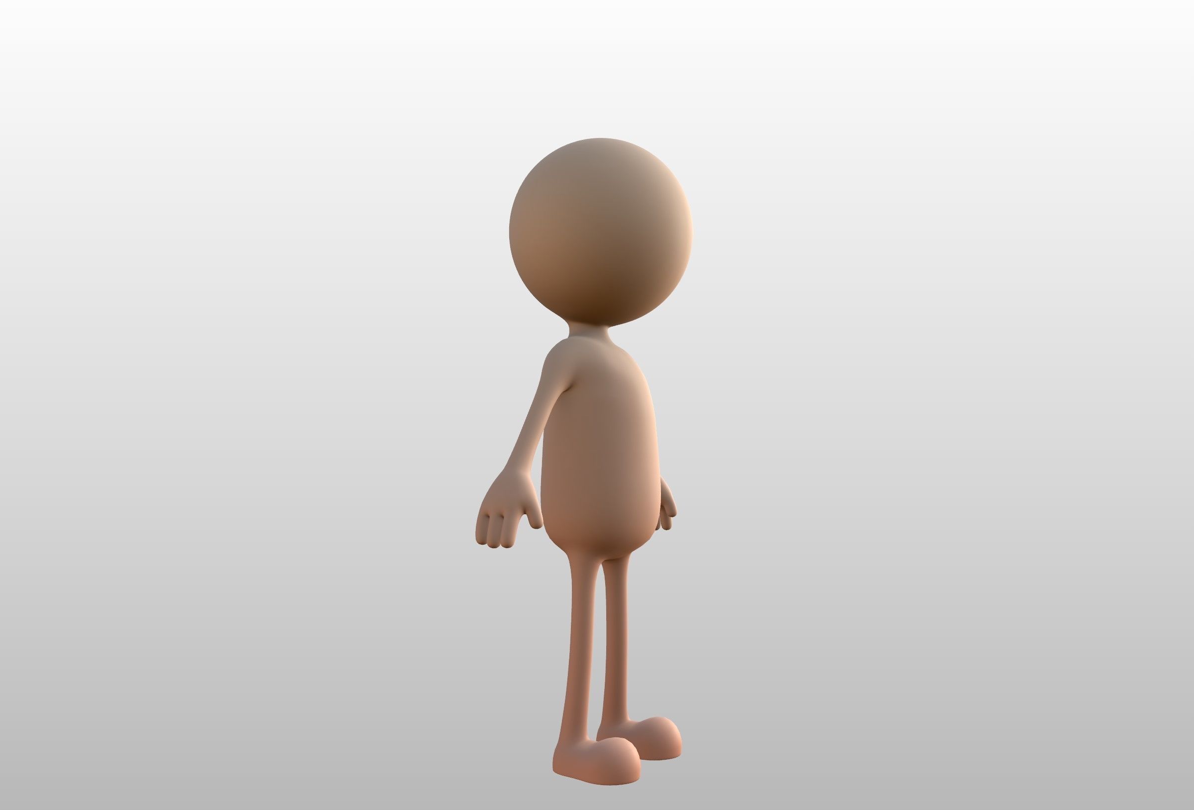 Stickman 3D model_16