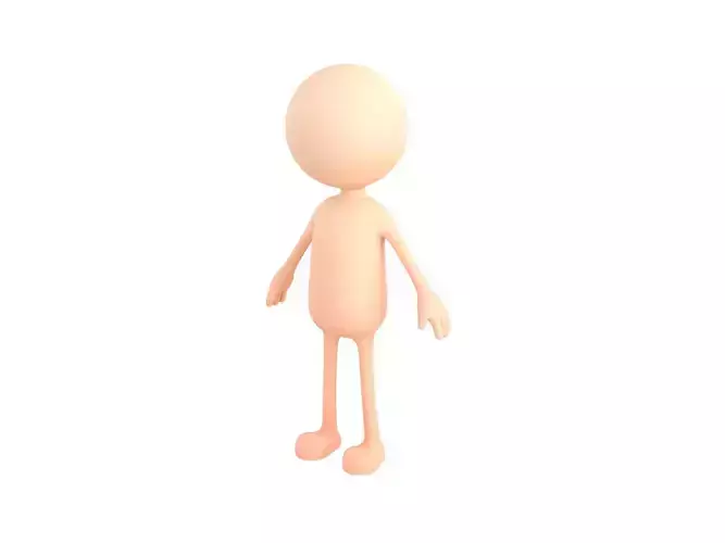 Stickman 3D model
