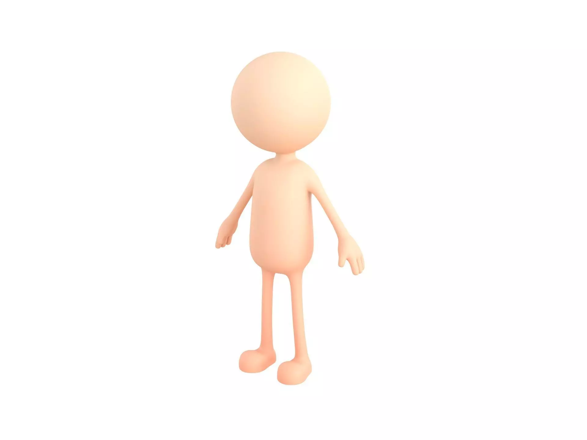 Stickman 3D model_0