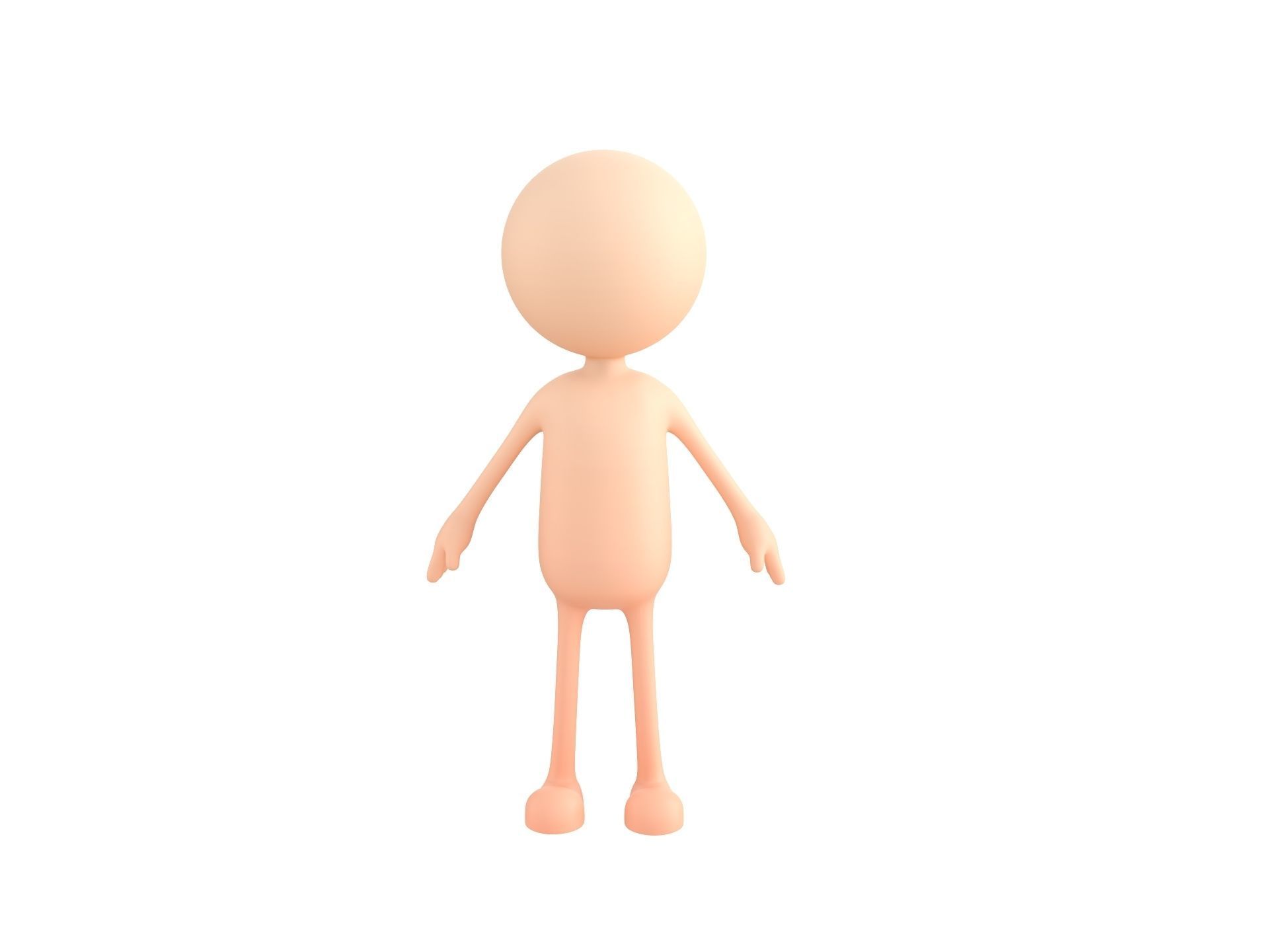 Stickman 3D model_4