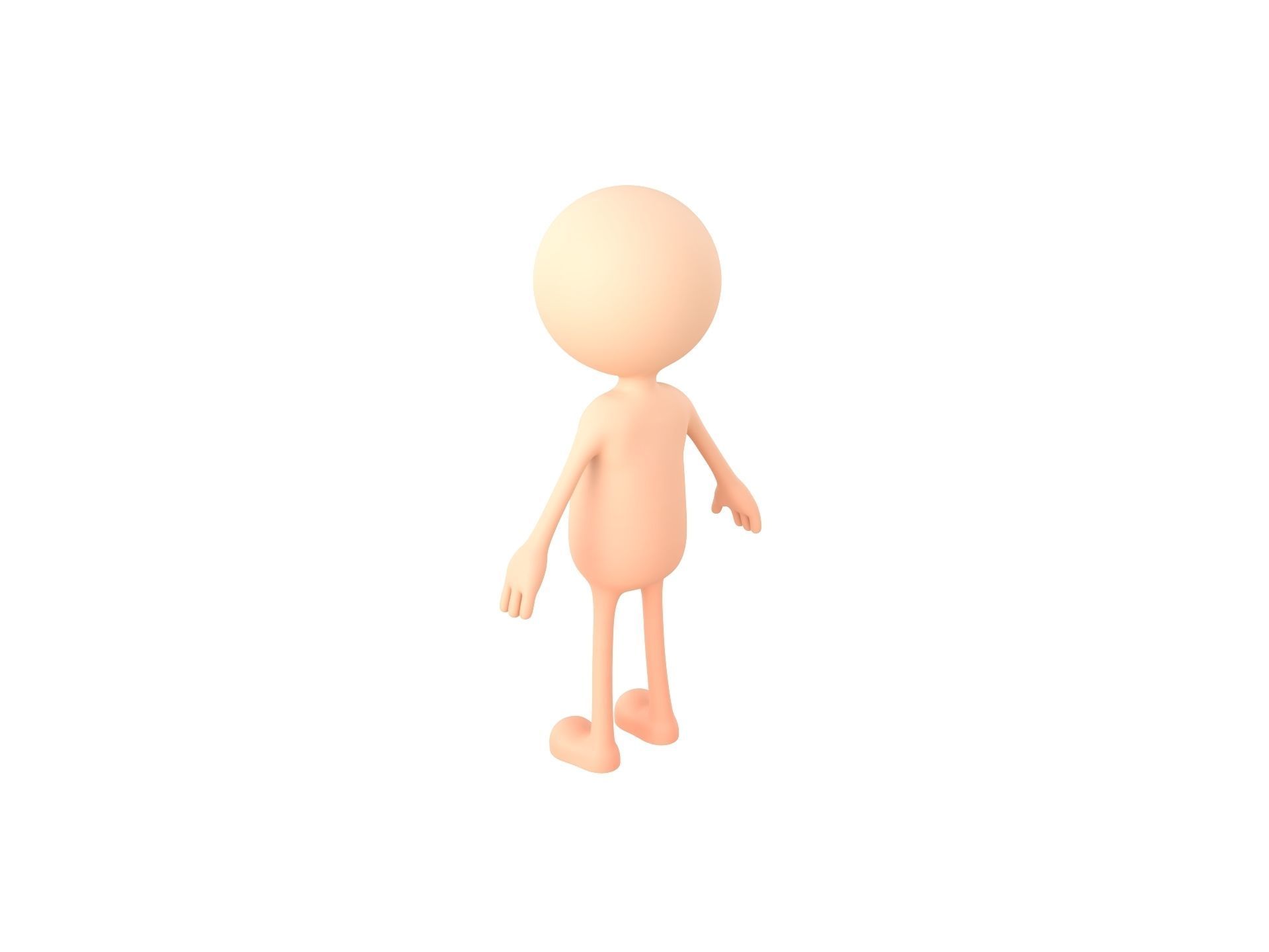 Stickman 3D model_8