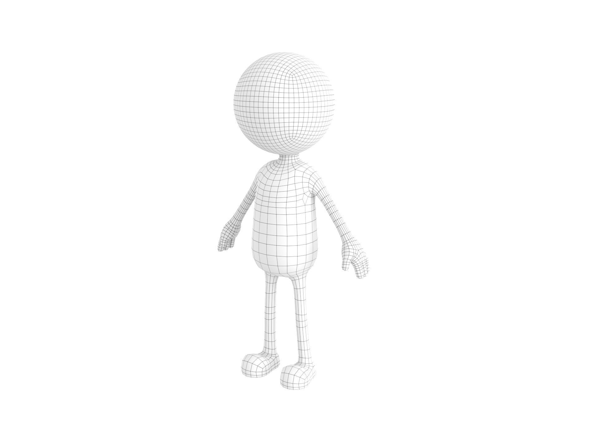 Stickman 3D model_26