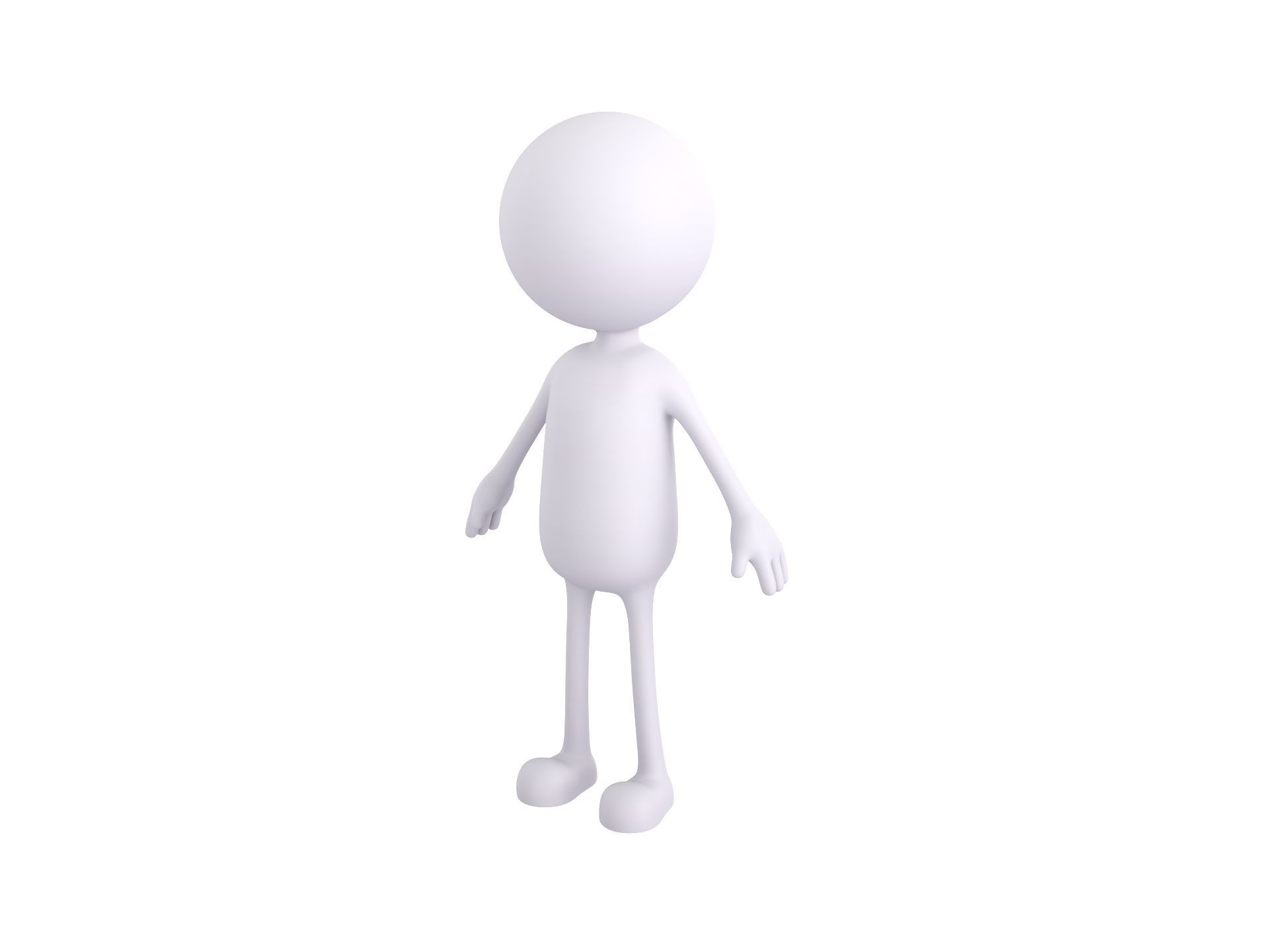 Stickman 3D model_1