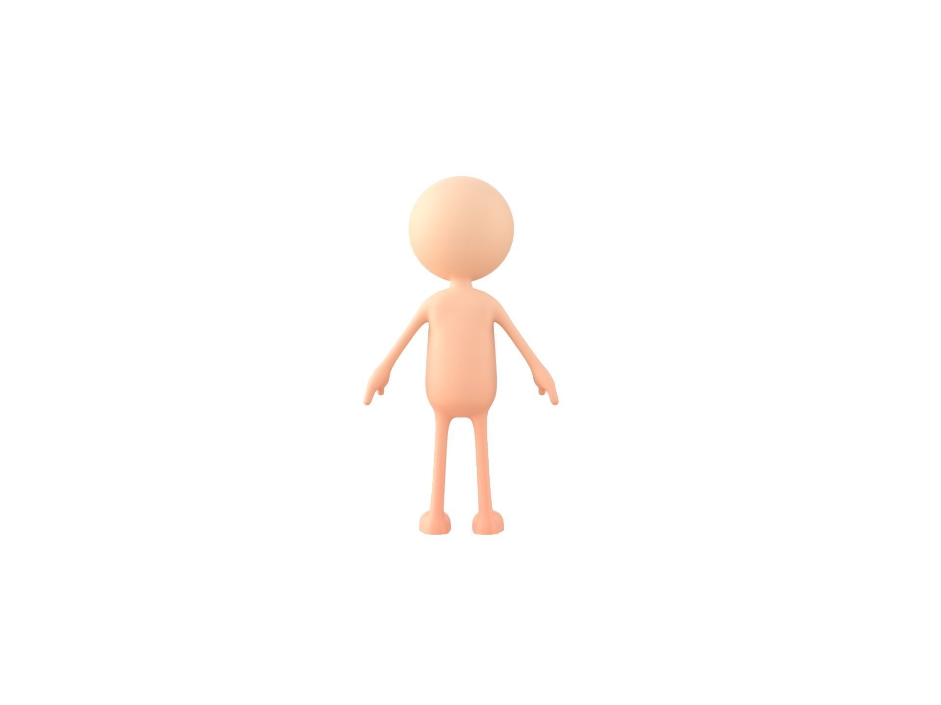 Stickman 3D model_7