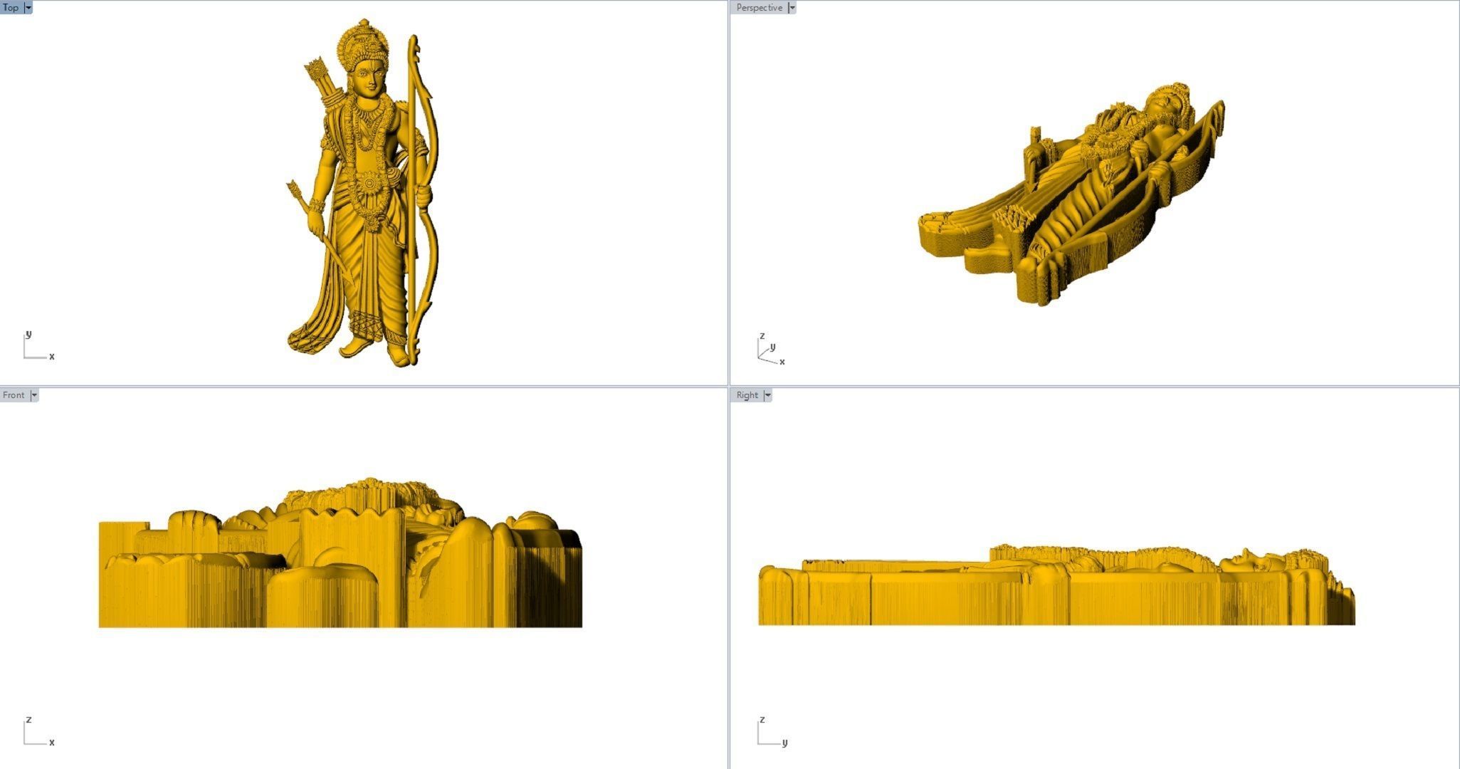 sri ramar pendent 3D print model_3