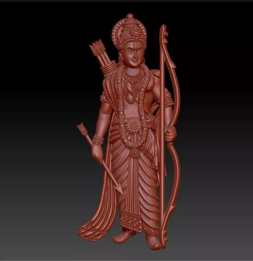 sri ramar pendent 3D print model_0