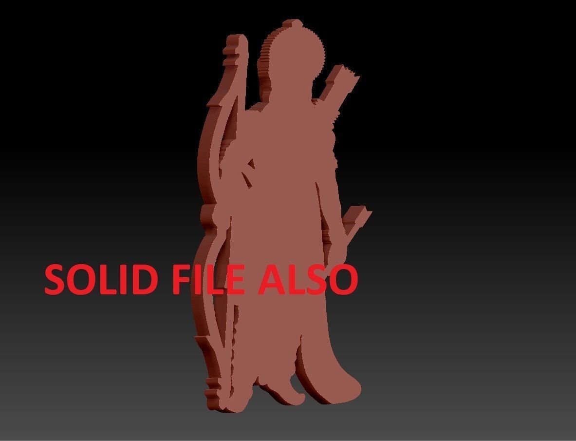 sri ramar pendent 3D print model_8