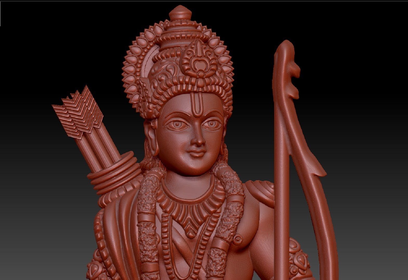 sri ramar pendent 3D print model_1