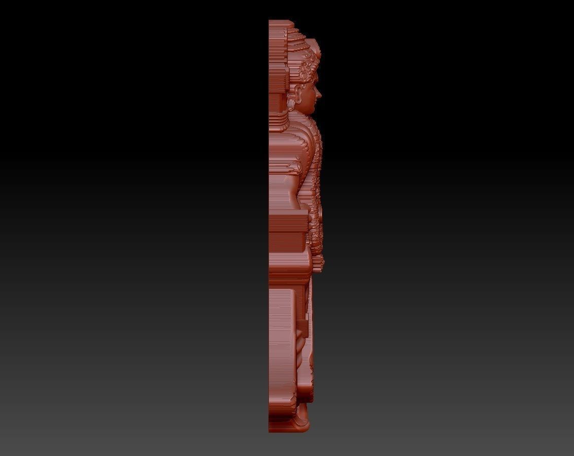 sri ramar pendent 3D print model_7