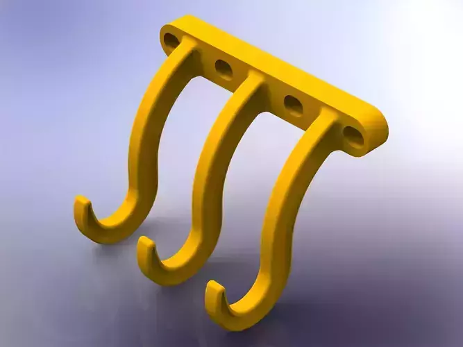 Plastic Triple Wall Hook