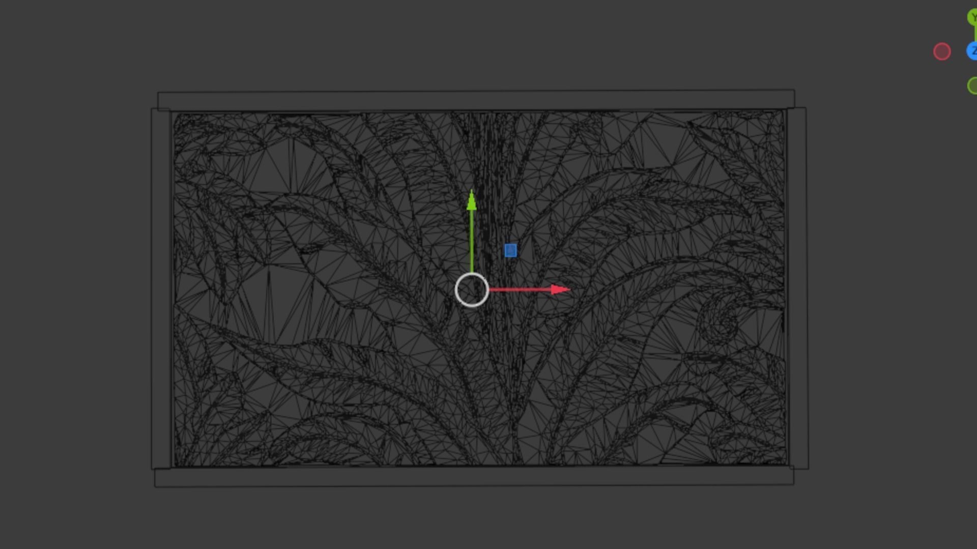 mural decor set wall panel 11 3D model_5