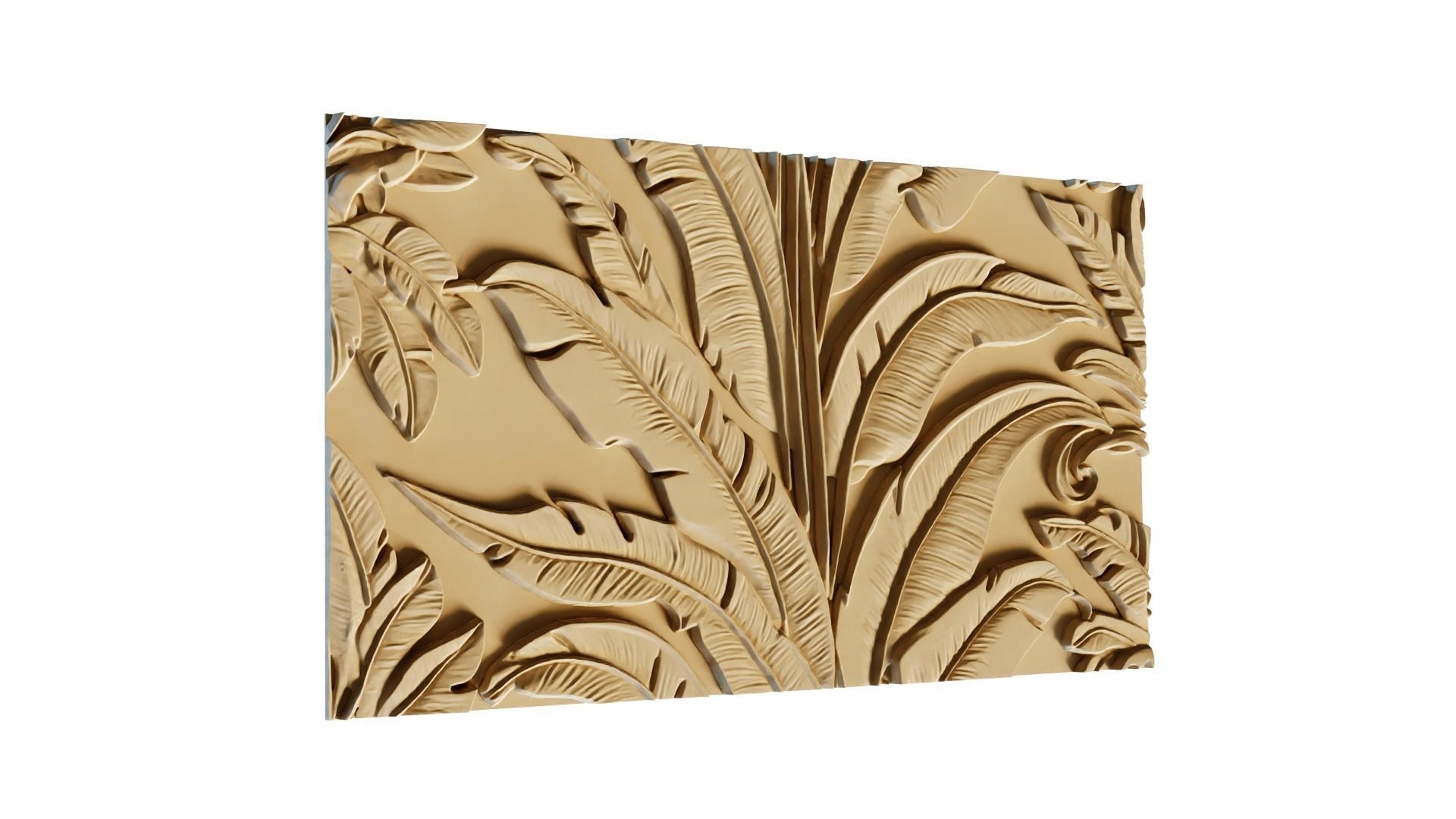 mural decor set wall panel 11 3D model_3