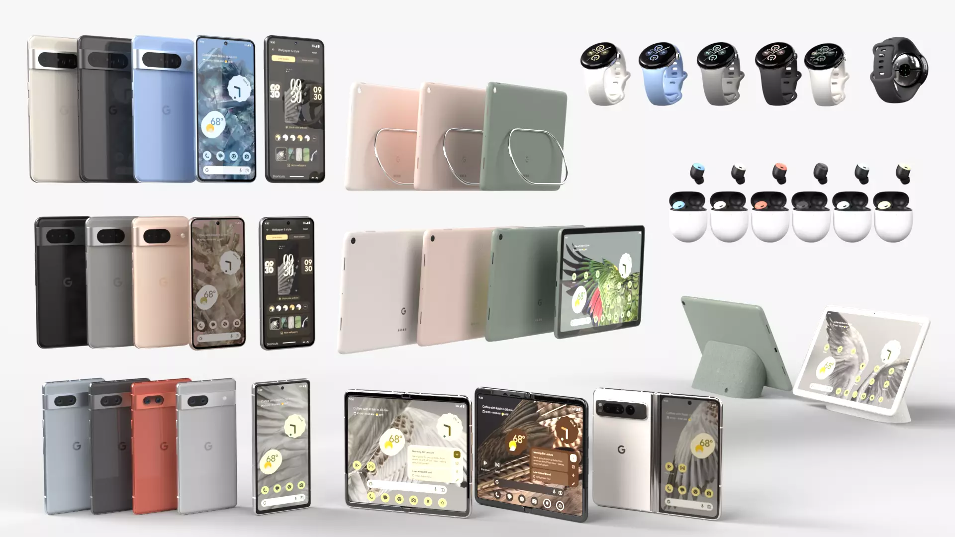 Google 2023 full Products collection 3D model