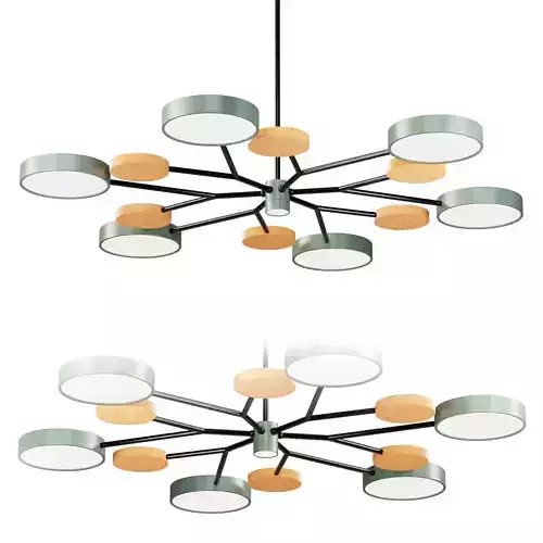 Chandelier on a MEADE 7 lamps rod