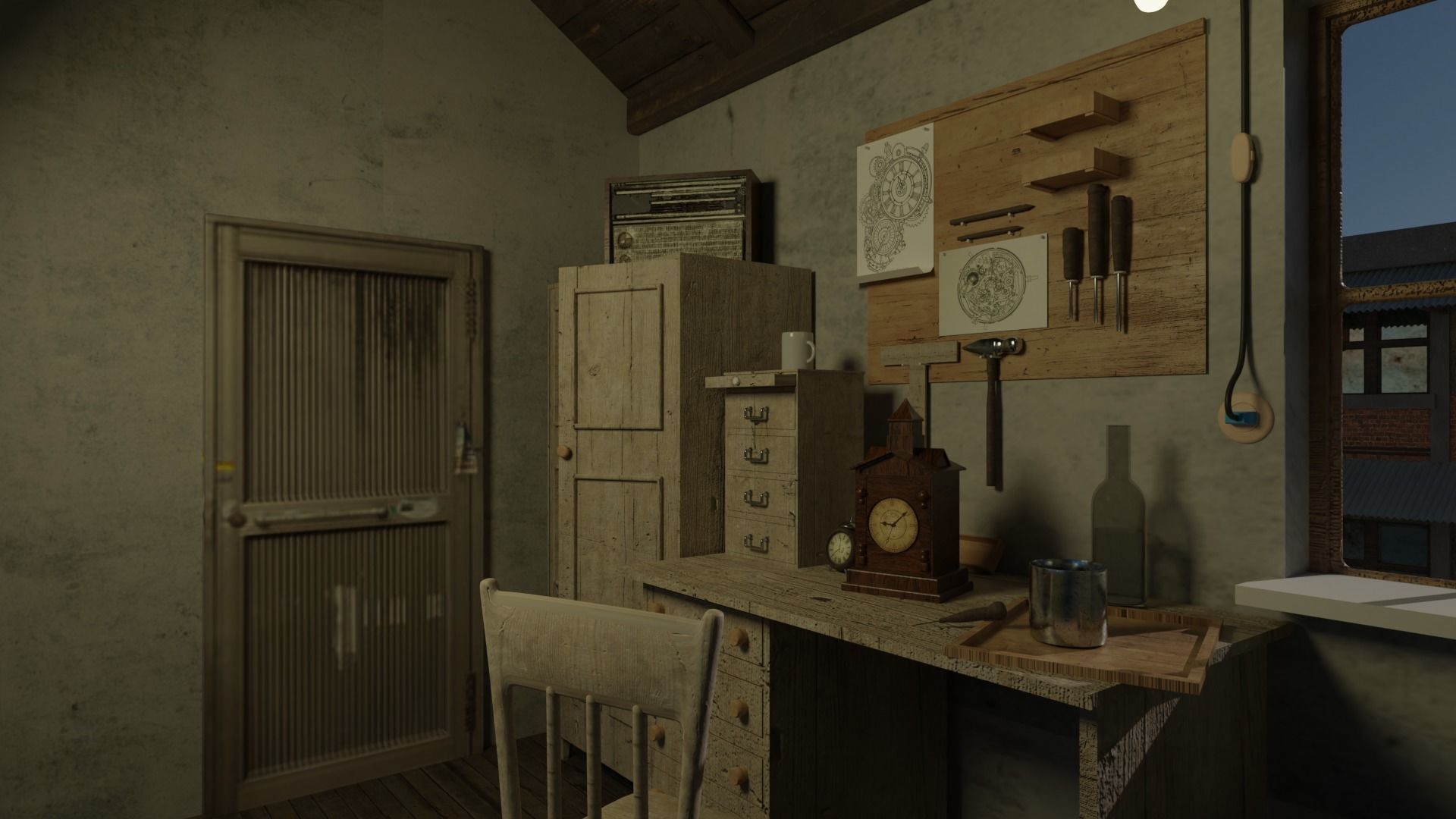 watchmaker room 3D model_1