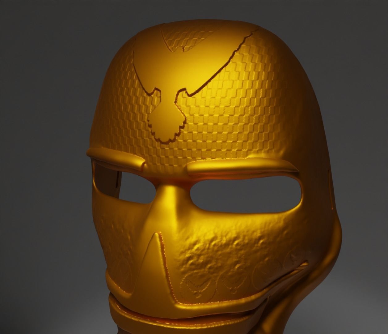  Eagle Head Punisher Cosplay Face Mask 3D print model_37