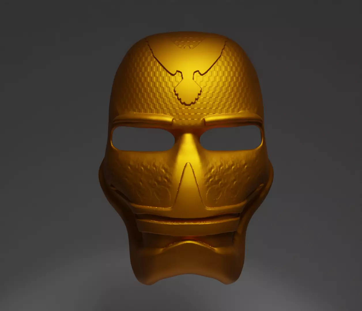  Eagle Head Punisher Cosplay Face Mask 3D print model_0
