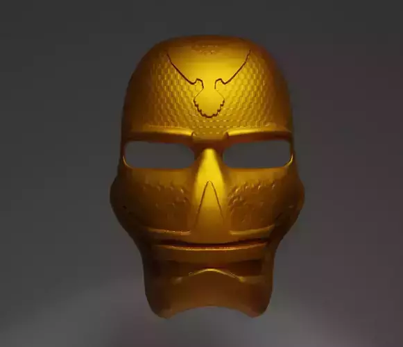  Eagle Head Punisher Cosplay Face Mask 3D print model