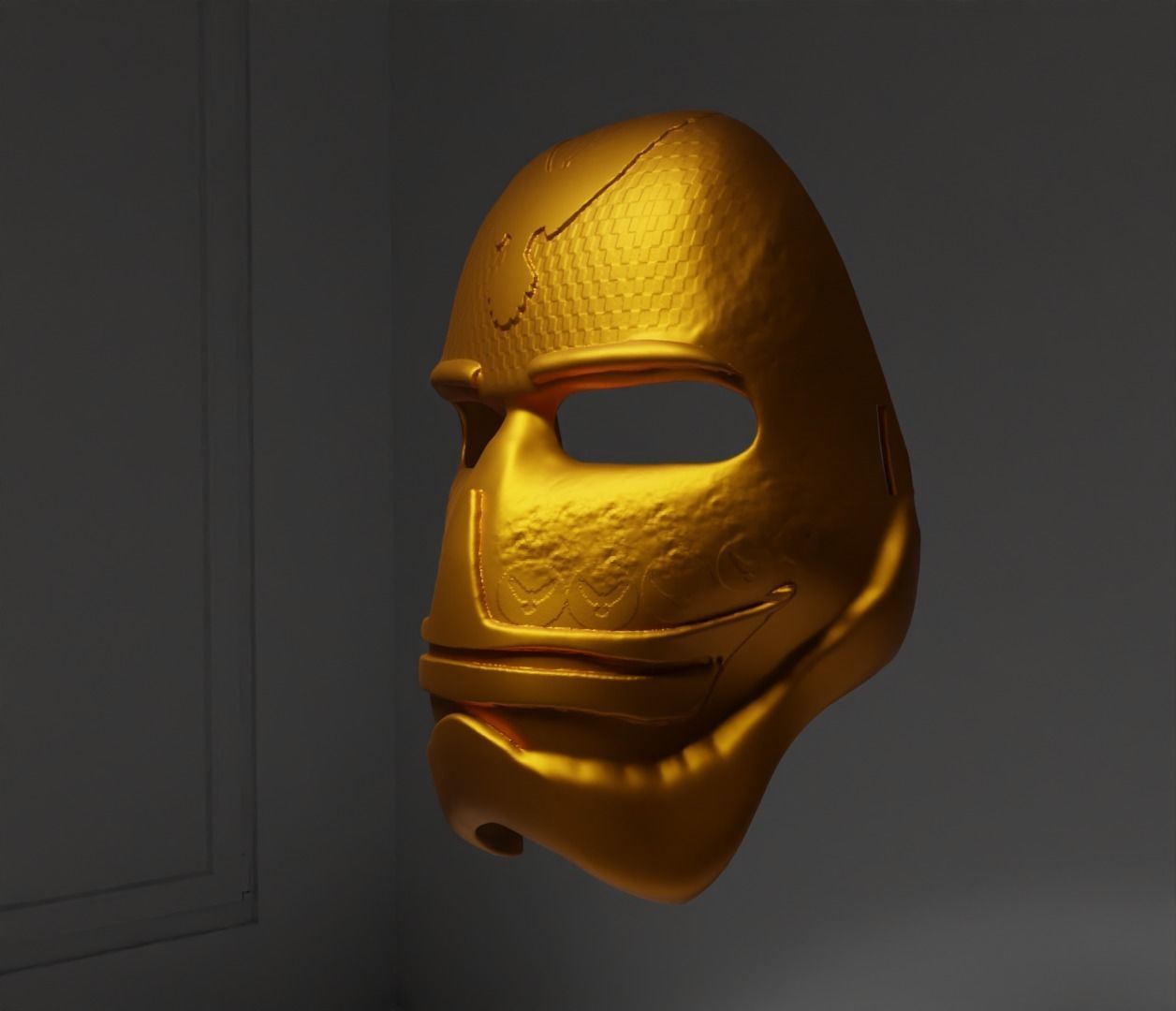  Eagle Head Punisher Cosplay Face Mask 3D print model_20