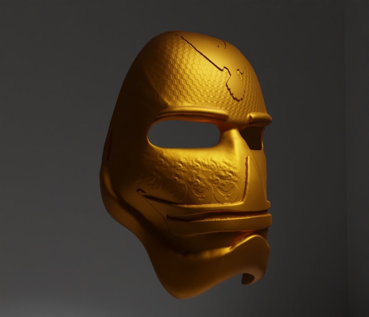  Eagle Head Punisher Cosplay Face Mask 3D print model_17