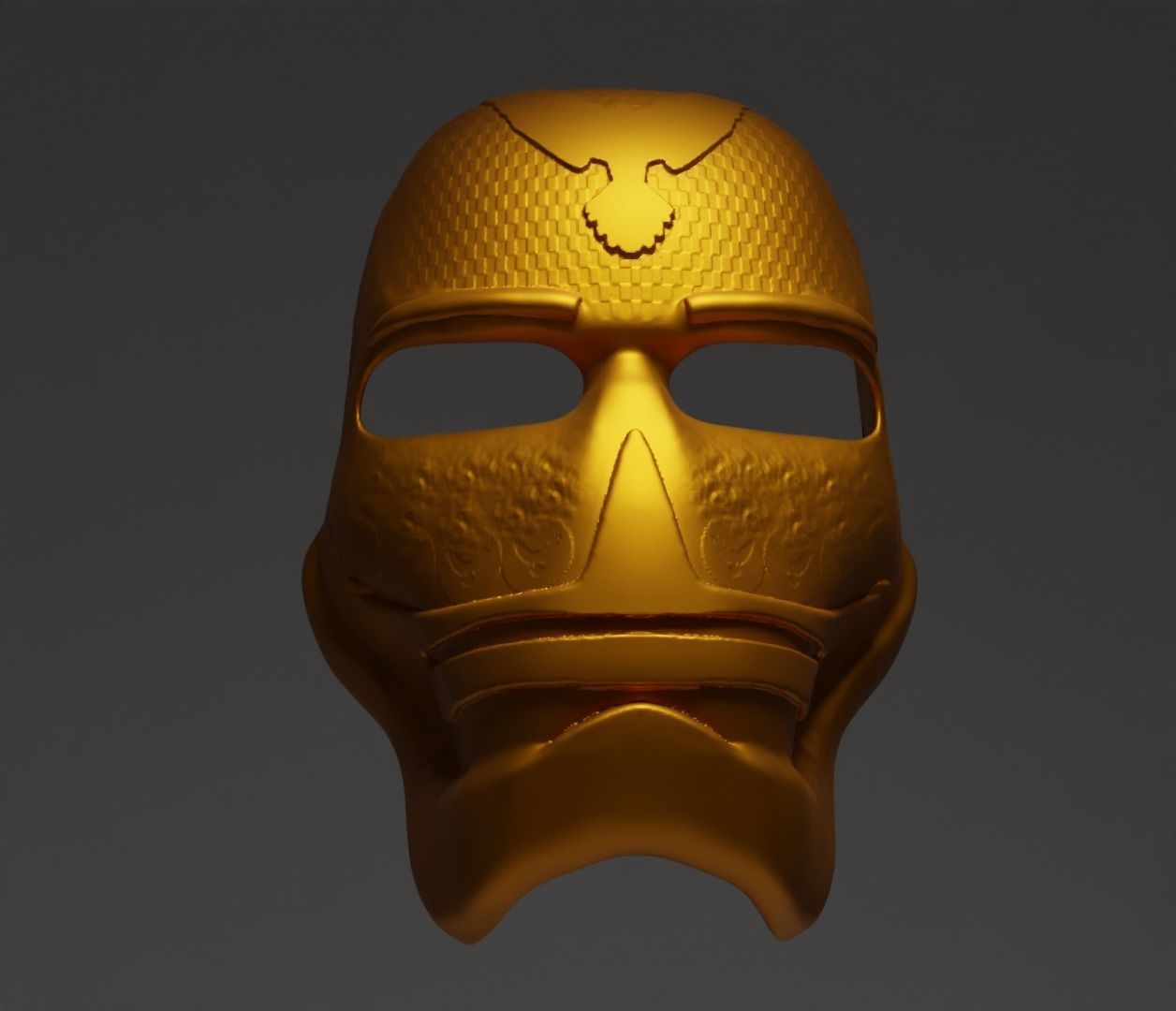 Eagle Head Punisher Cosplay Face Mask 3D print model_5