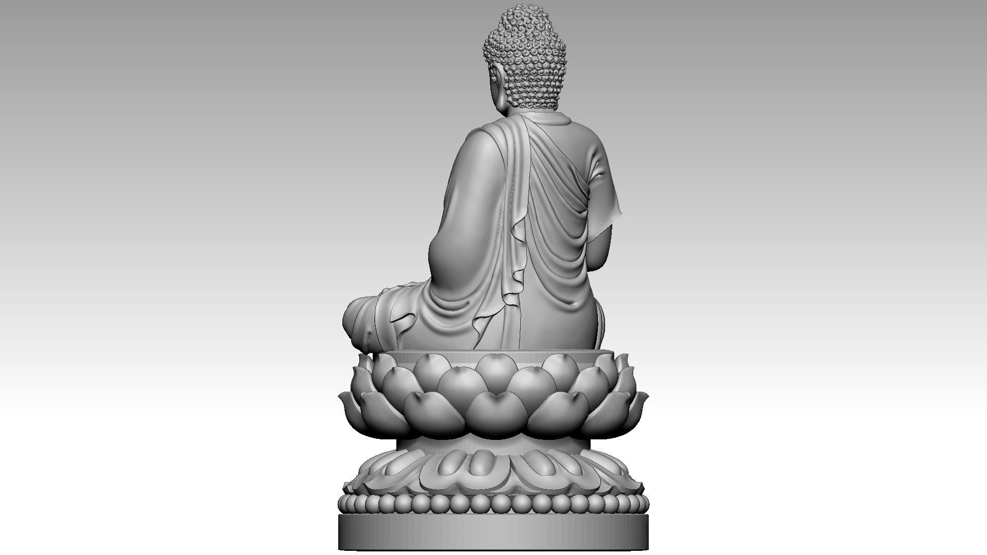 Amitabha Buddha 7 3D print model_3