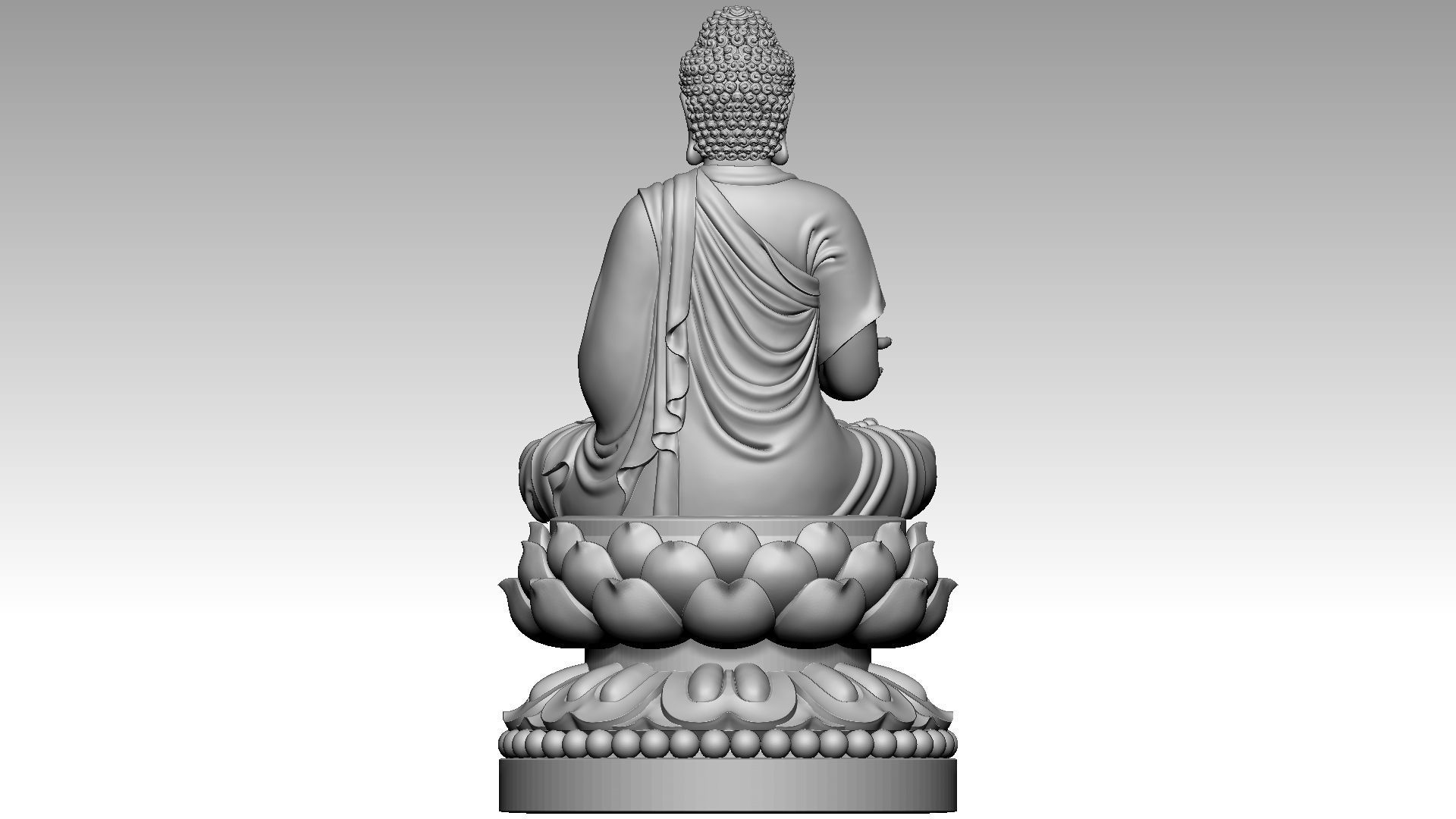 Amitabha Buddha 7 3D print model_4