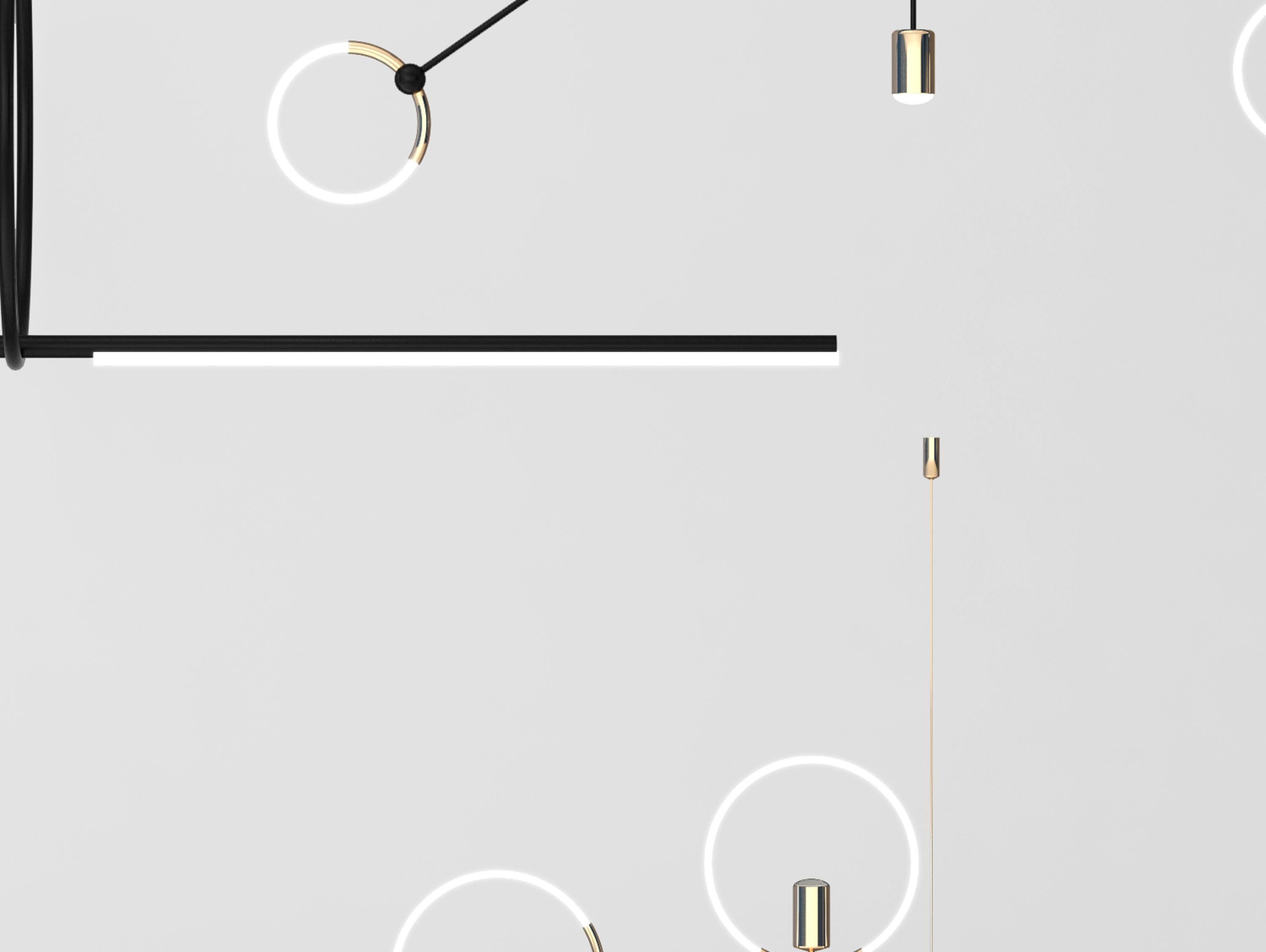 chandelier Modern combination 3D model_4