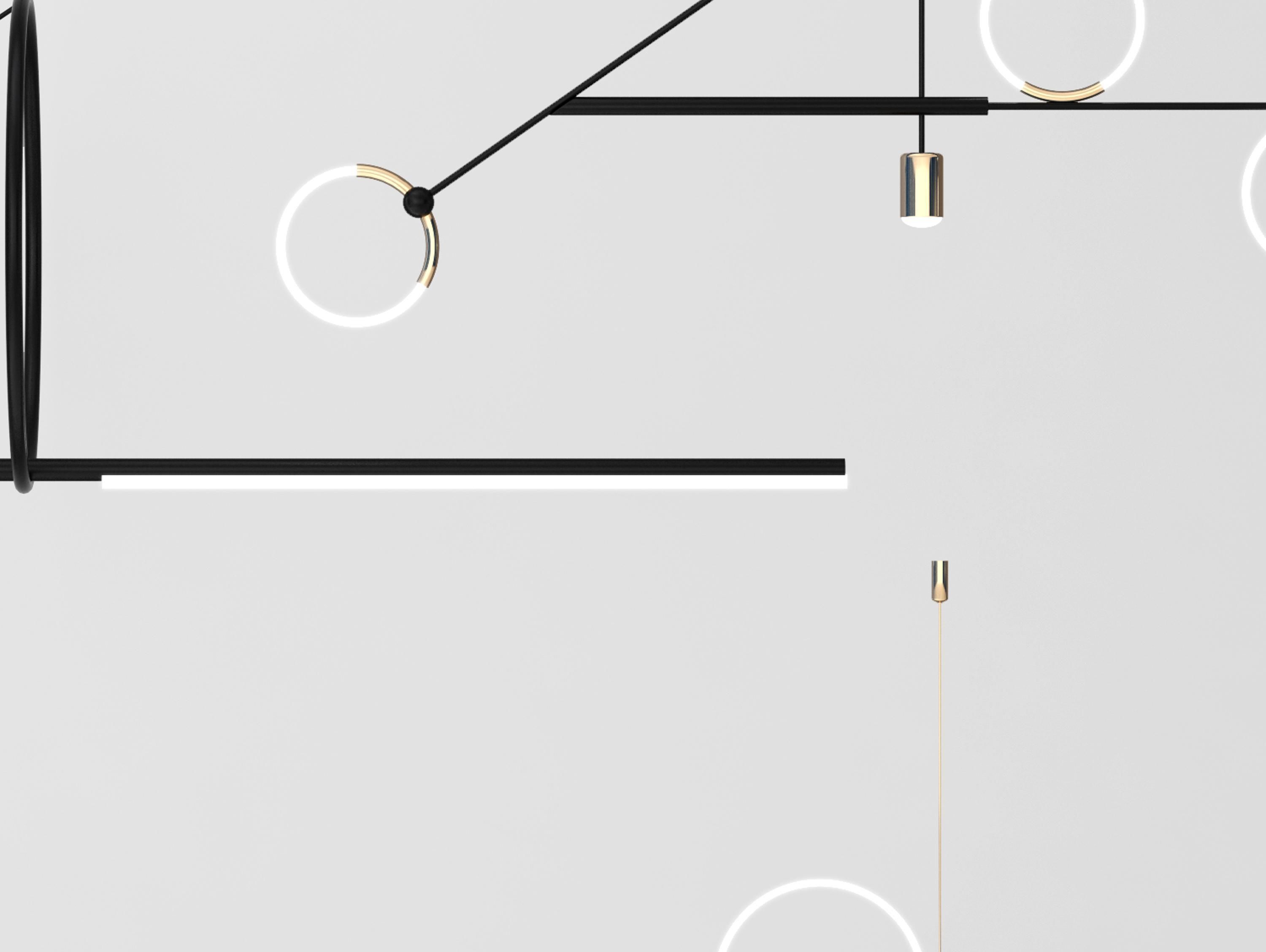 chandelier Modern combination 3D model_5