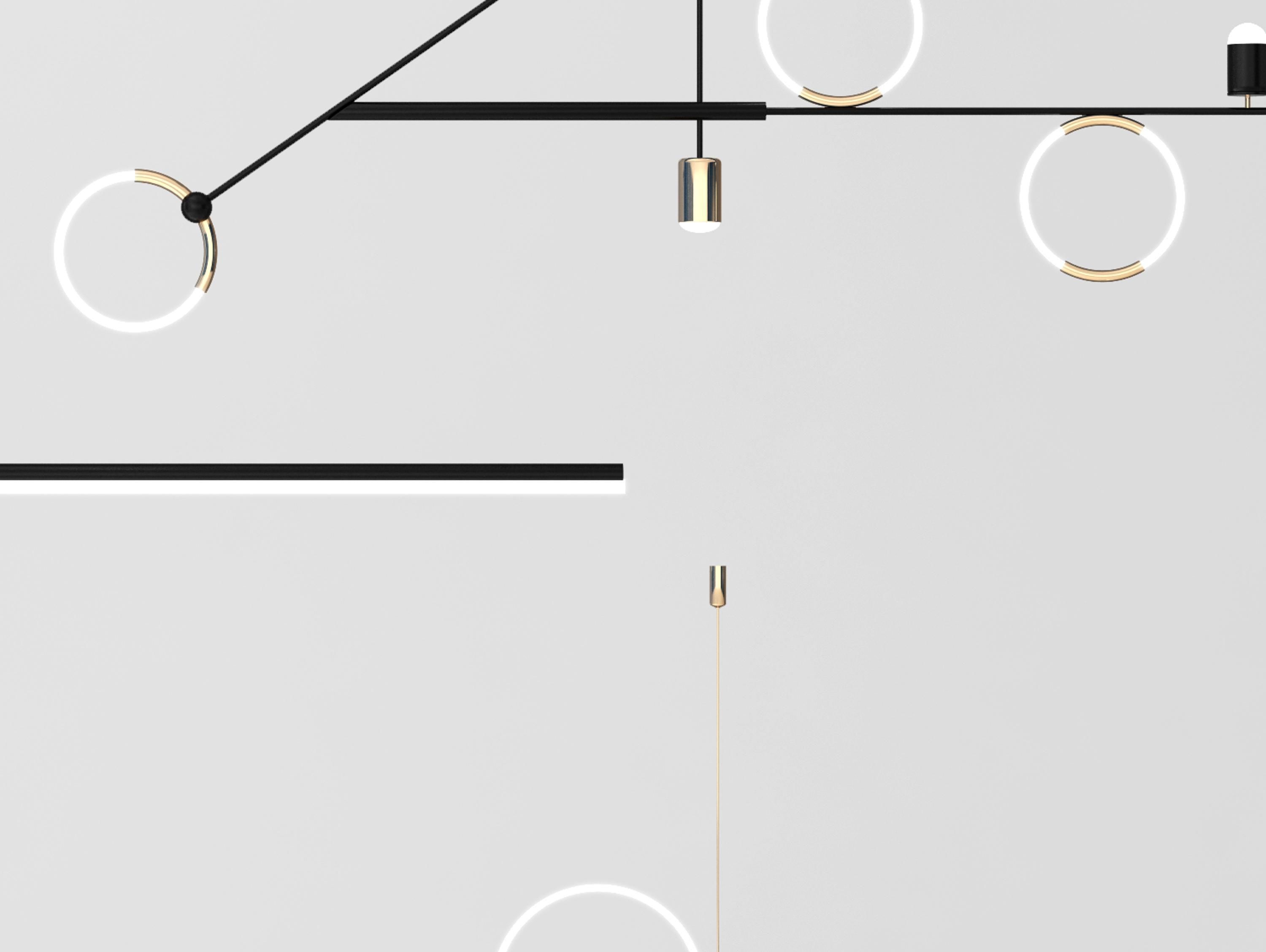 chandelier Modern combination 3D model_2