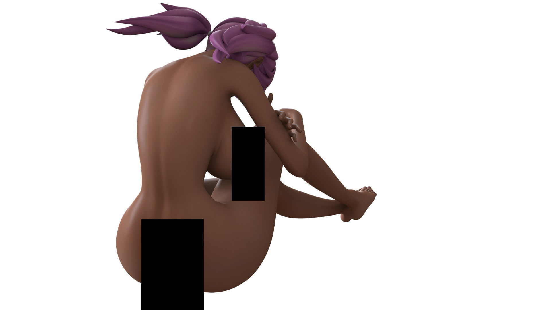 3D character Female Toon Anime Starz 3D model_11