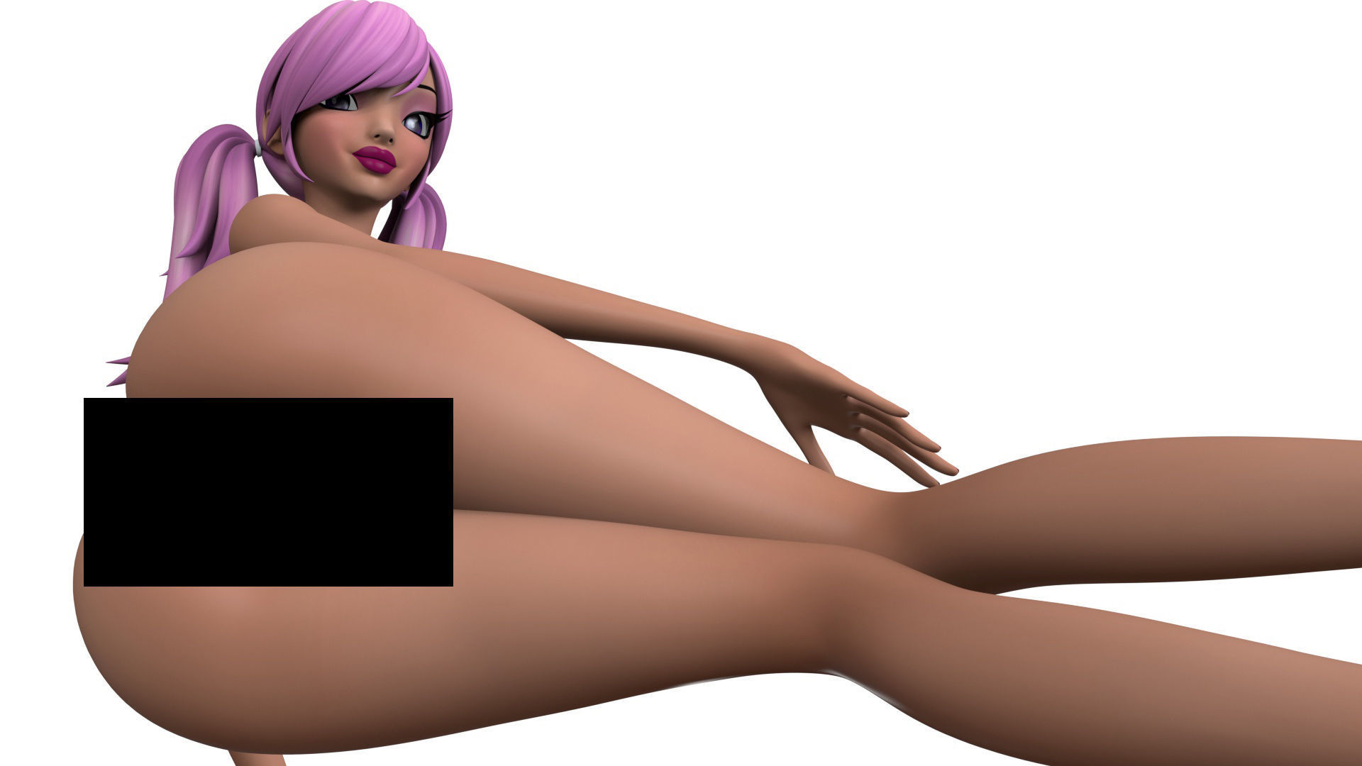 3D character Female Toon Anime Starz 3D model_4