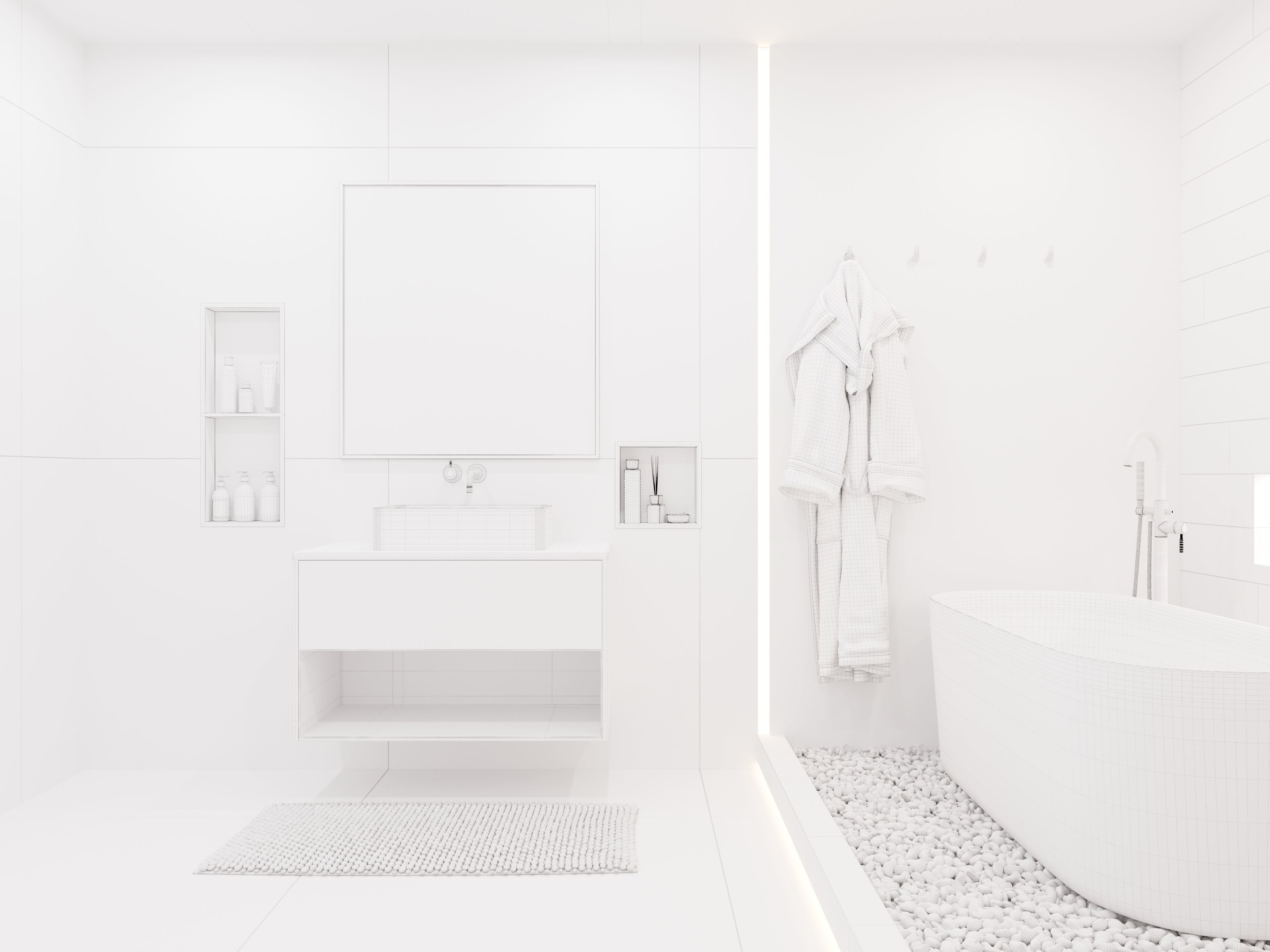 Realistic 3d model of Bathroom Interior 3D model_7