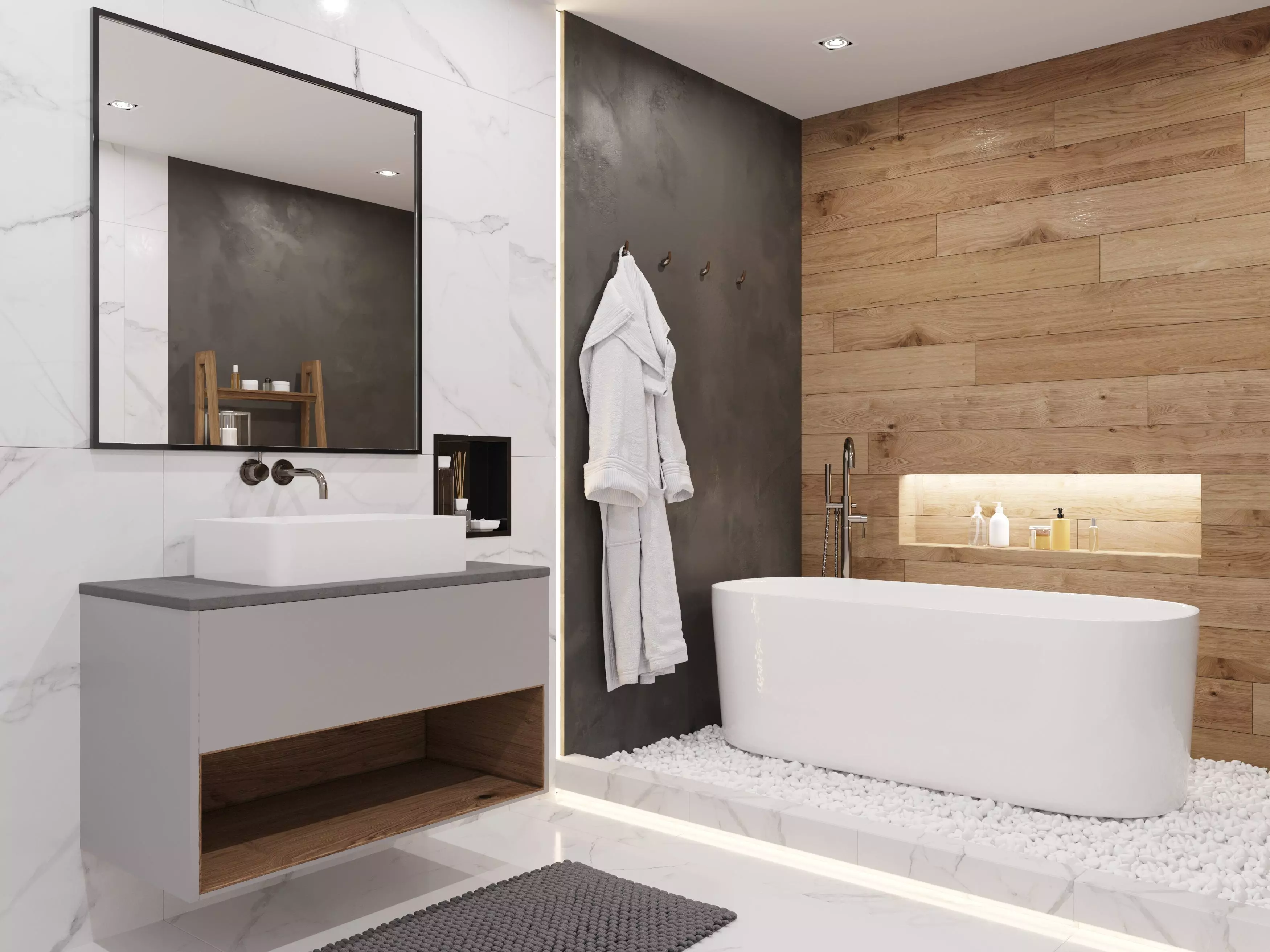 Realistic 3d model of Bathroom Interior 3D model_0