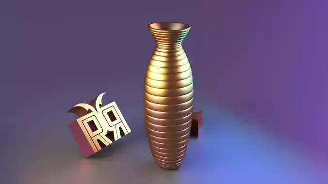 Linear vase