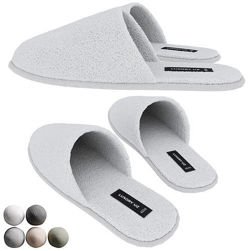 Terry slippers Zara Home 3D model