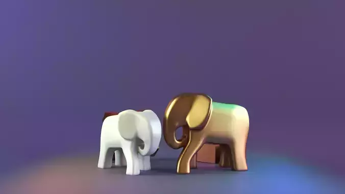 Elephant minimal decor