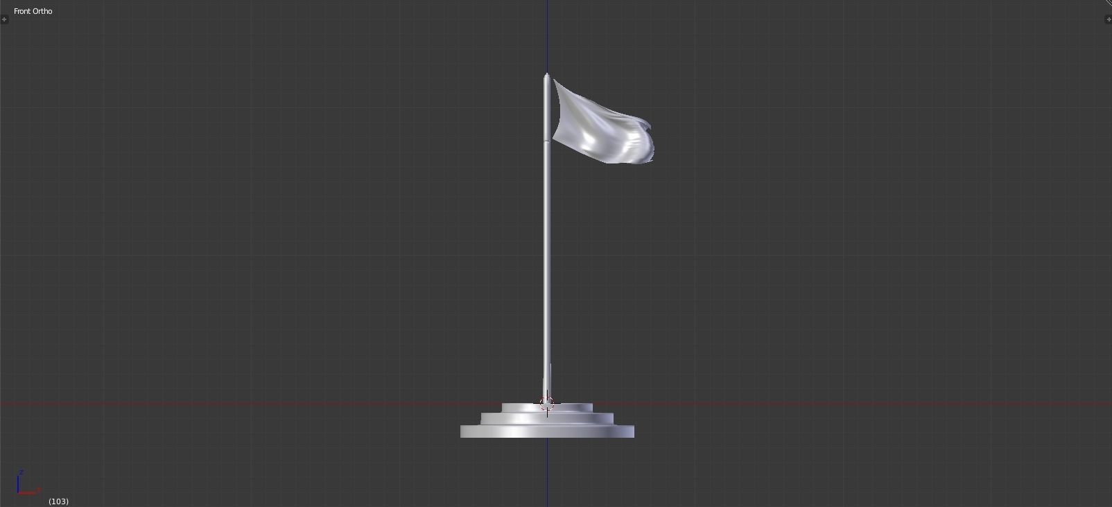 Indian Flag Free low-poly 3D model_5