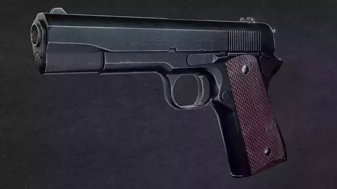 game ready colt 1911 Low-poly 3D model
