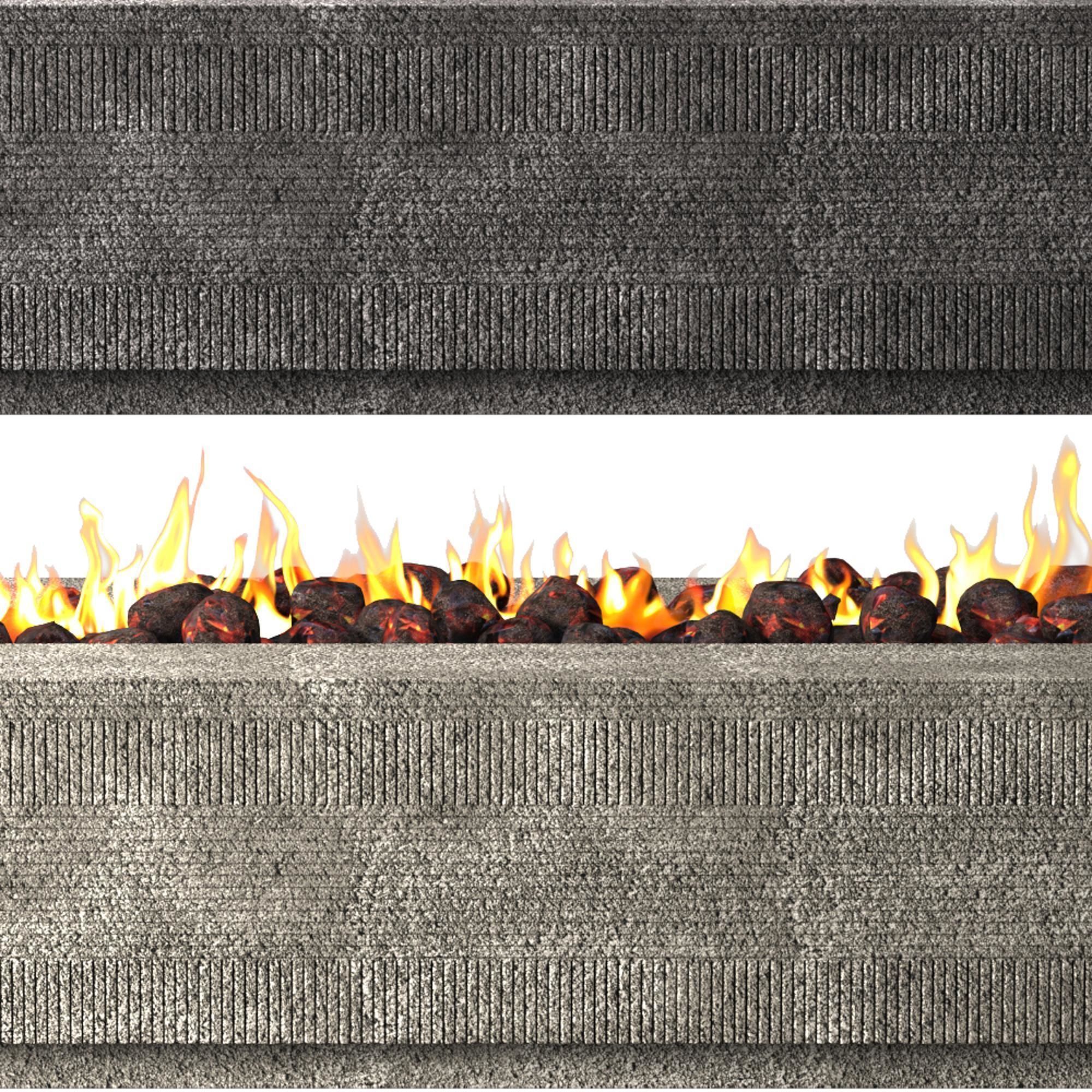 monomer member decoration fireplace Modern 3D model_5